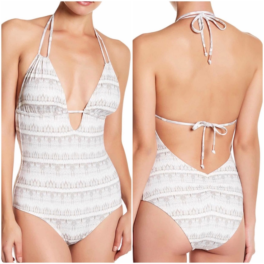 Eberjey Earth Shadow Suki One Piece Swim Suit, S
